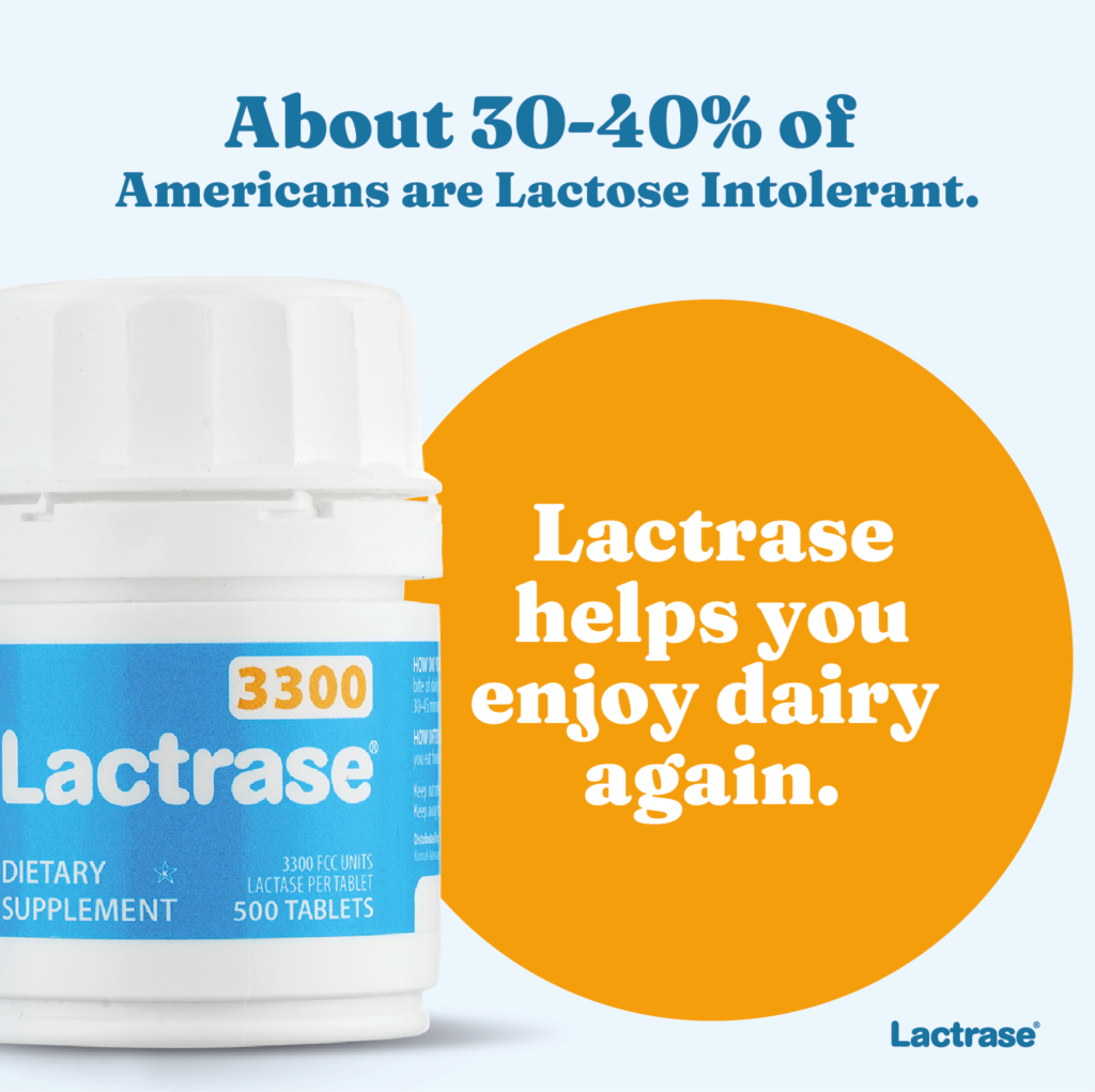 Infographic on the prevalence of lactose intolerance