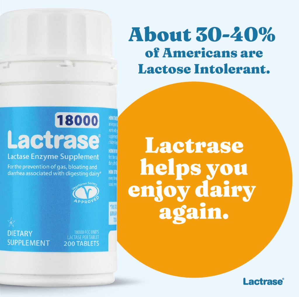 Infographic on the prevalence of lactose intolerance