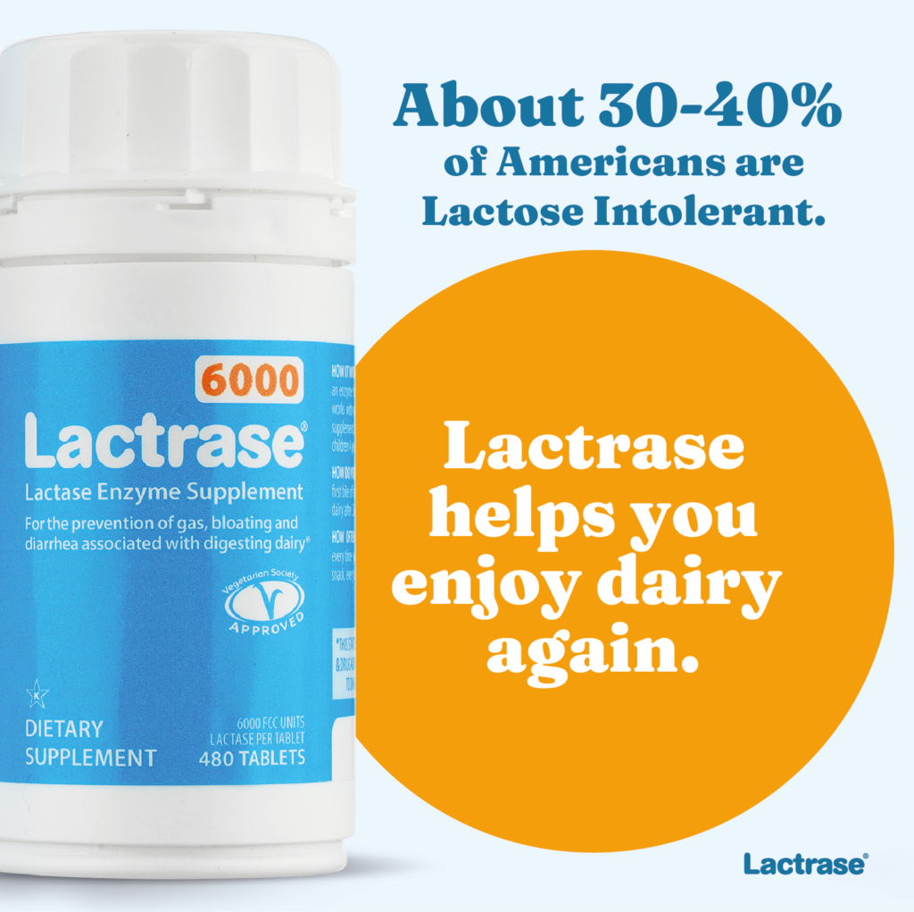 Infographic on the prevalence of lactose intolerance